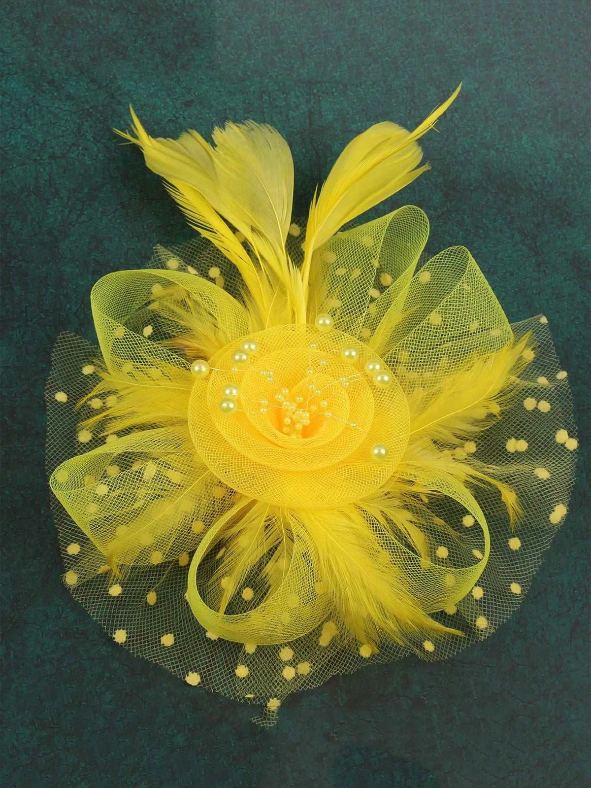 Feather Fascinator Hat: Elegant Feather Headpiece for Women, Cocktail Party, Wedding